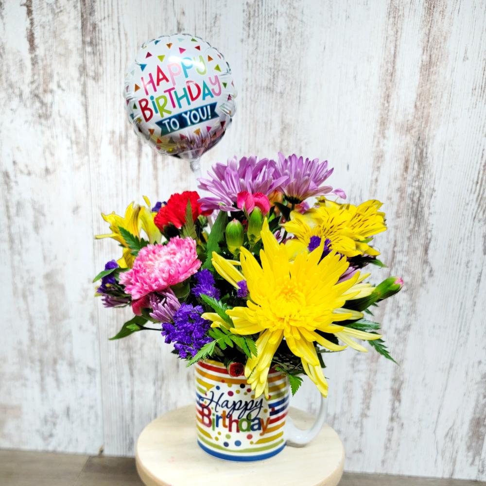 Happy Birthday Mug Bouquet