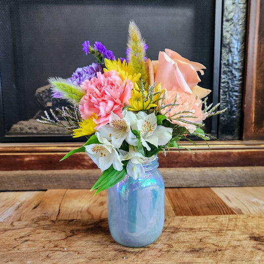The Cottage Charm Jar Bouquet
