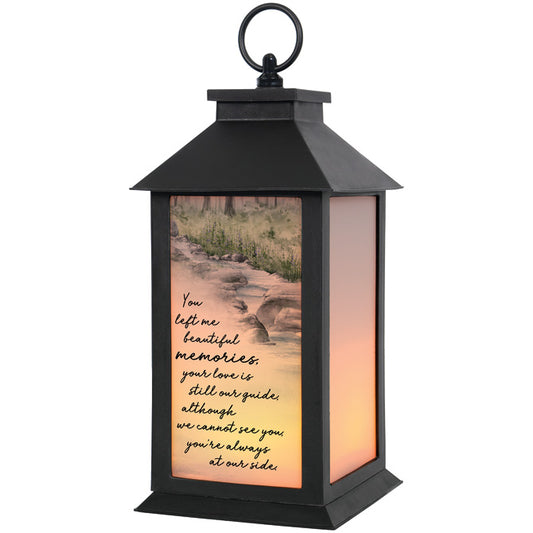 "Beautiful Memories" Frosted Lantern