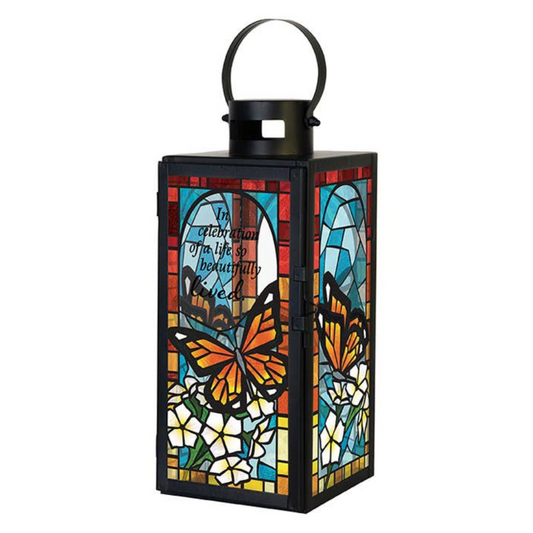 "Celebration of Life" Stained Glass Lantern