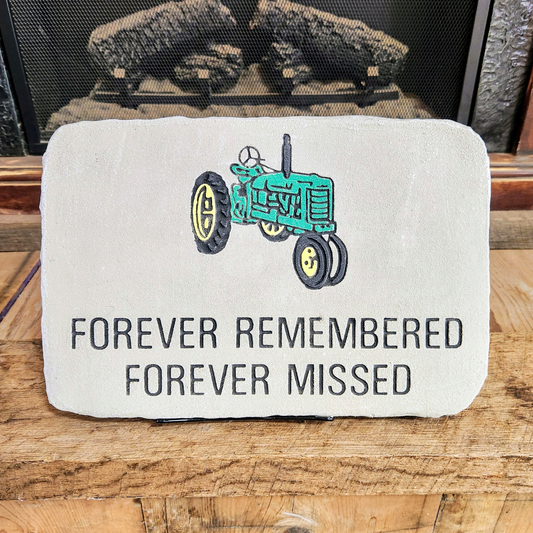 "Green Tractor" Memorial Plaque