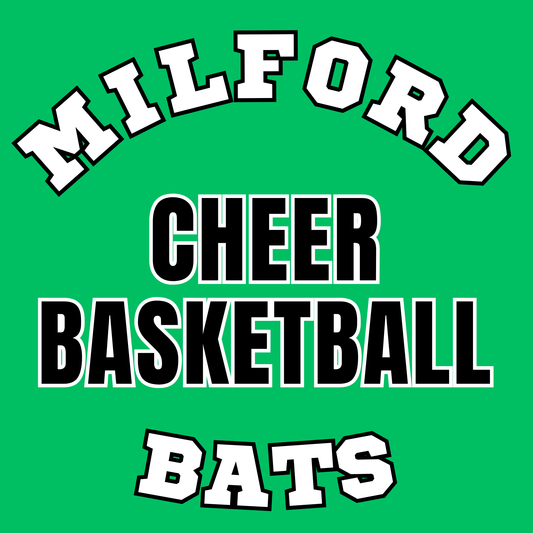 Milford Bats Cheer Basketball