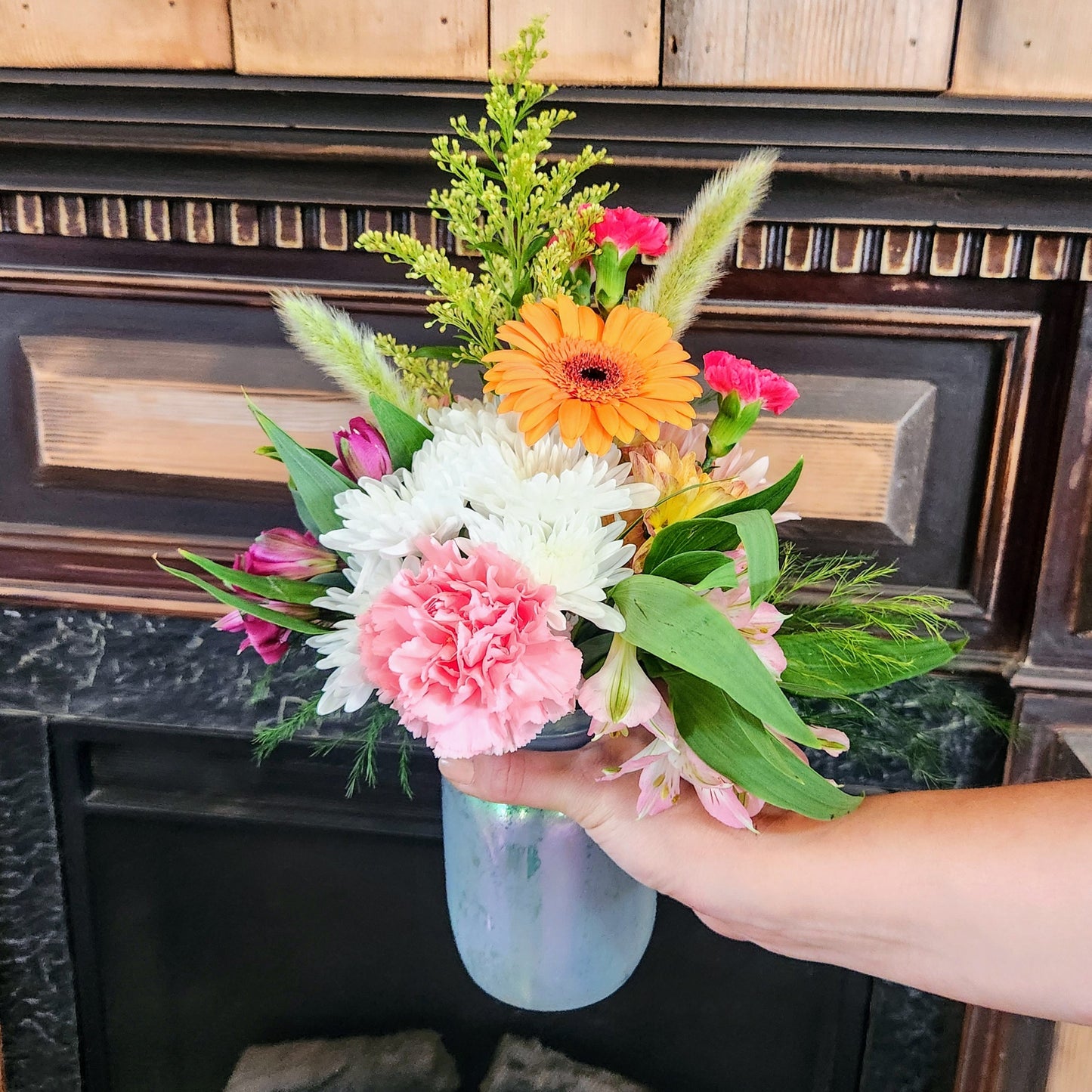 The Cottage Charm Jar Bouquet