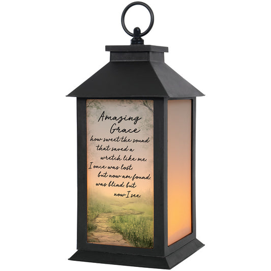 "Amazing Grace" Frosted Lantern