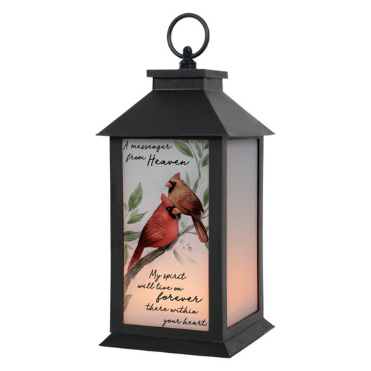 "A Message" Frosted Lantern